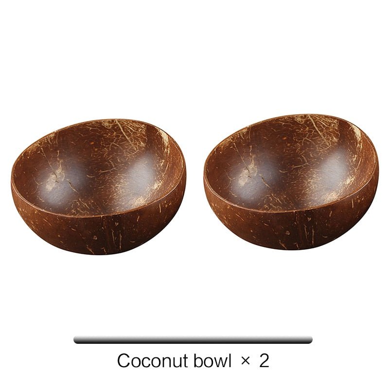 12-15cm Natural Coconut Bowl set - Whizmeal : To inspire a healthy you - rethinking lifestyle with the world of food