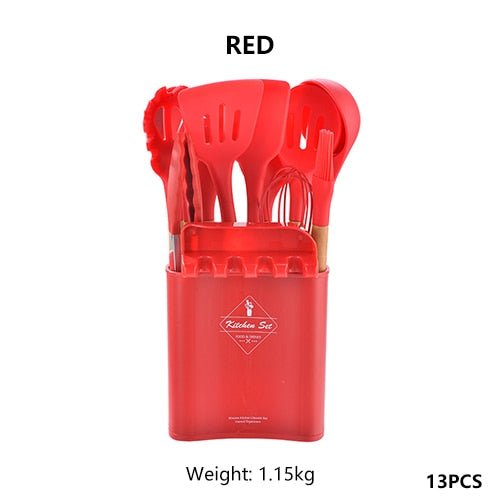 13Pcs Silicone Cooking Utensils Set - Whizmeal : To inspire a healthy you - rethinking lifestyle with the world of food