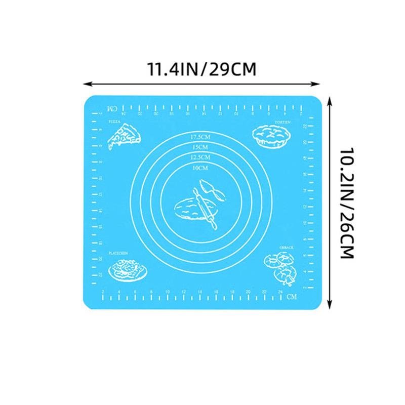 Blue Silicone Mat Kitchen Kneading Dough Baking Mat - Whizmeal : To inspire a healthy you - rethinking lifestyle with the world of food