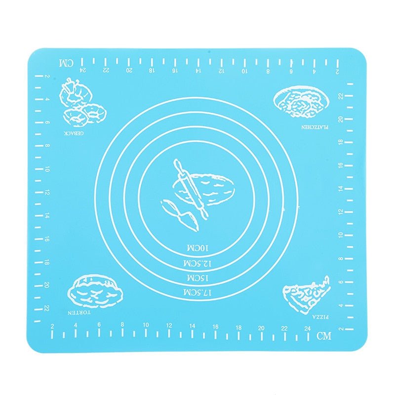 Blue Silicone Mat Kitchen Kneading Dough Baking Mat - Whizmeal : To inspire a healthy you - rethinking lifestyle with the world of food