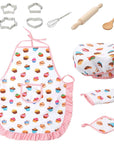 Children's Cake Cooking Apron Tool Set 11 Piece Set - Whizmeal : Inspire a healthy you