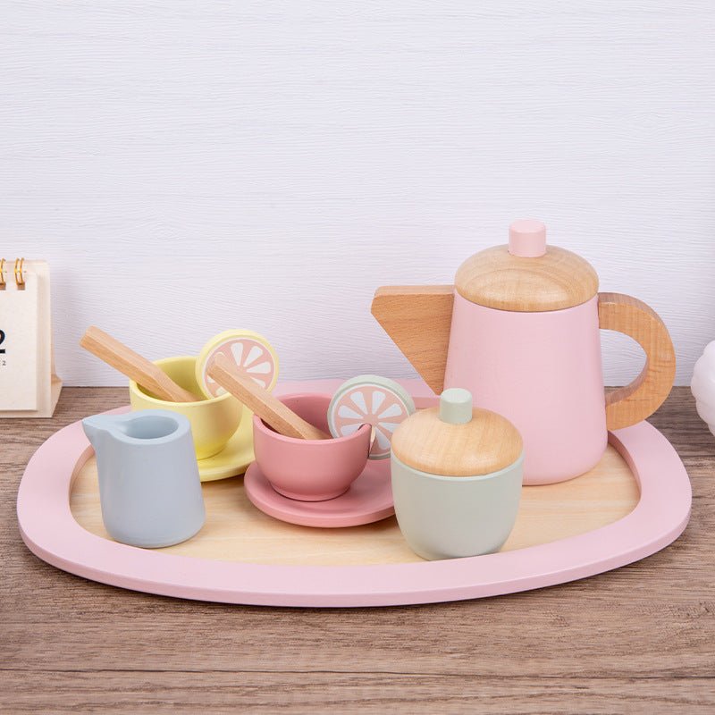 Children's Play House Tea Set Combination Set Toy Wooden - Whizmeal : Inspire a healthy you