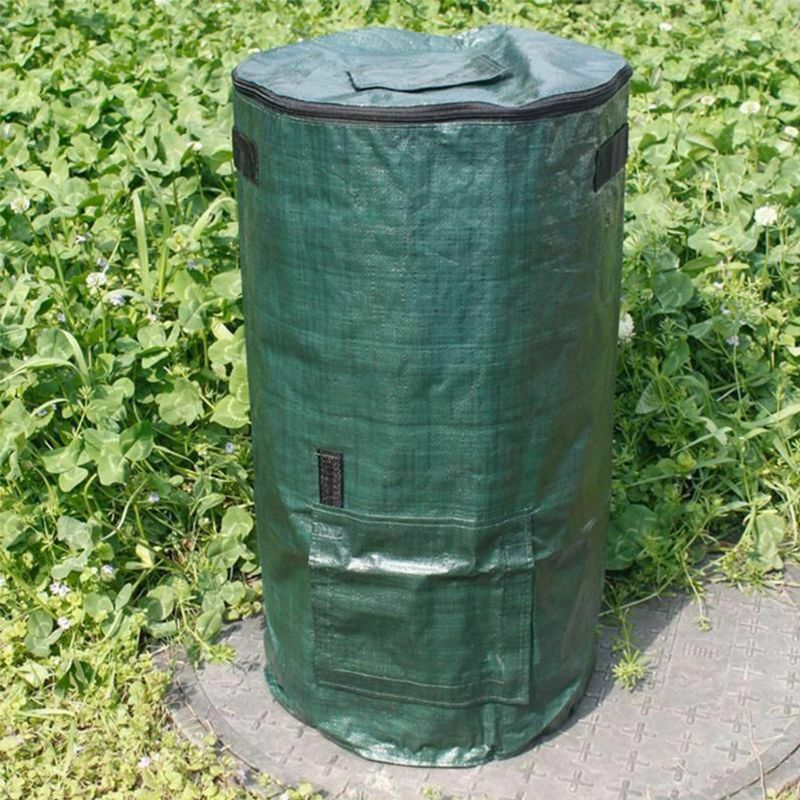 Collapsible Garden Yard Compost Bag with Lid Environmental Organic Ferment Waste Collector - Whizmeal : To inspire a healthy you - rethinking lifestyle with the world of food