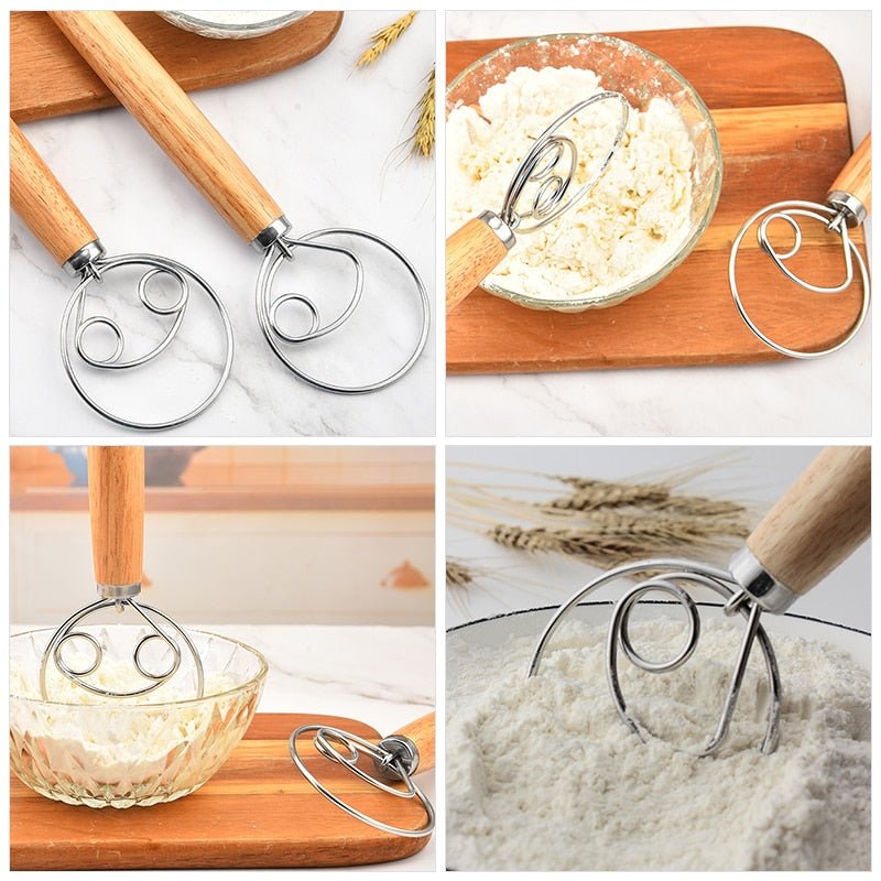 Dough Hand Mixer Wooden Handle - Whizmeal : To inspire a healthy you - rethinking lifestyle with the world of food