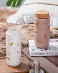 Honey Bee Travel Mug / Gold 16 oz - Whizmeal : Live a healthier life by taking care of Mother Earth