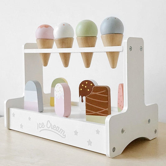 Ice Cream Wooden Toy Play House Dessert - Pretend Ice Cream Toys For Kids Ages 3+ - Whizmeal : Inspire a healthy you