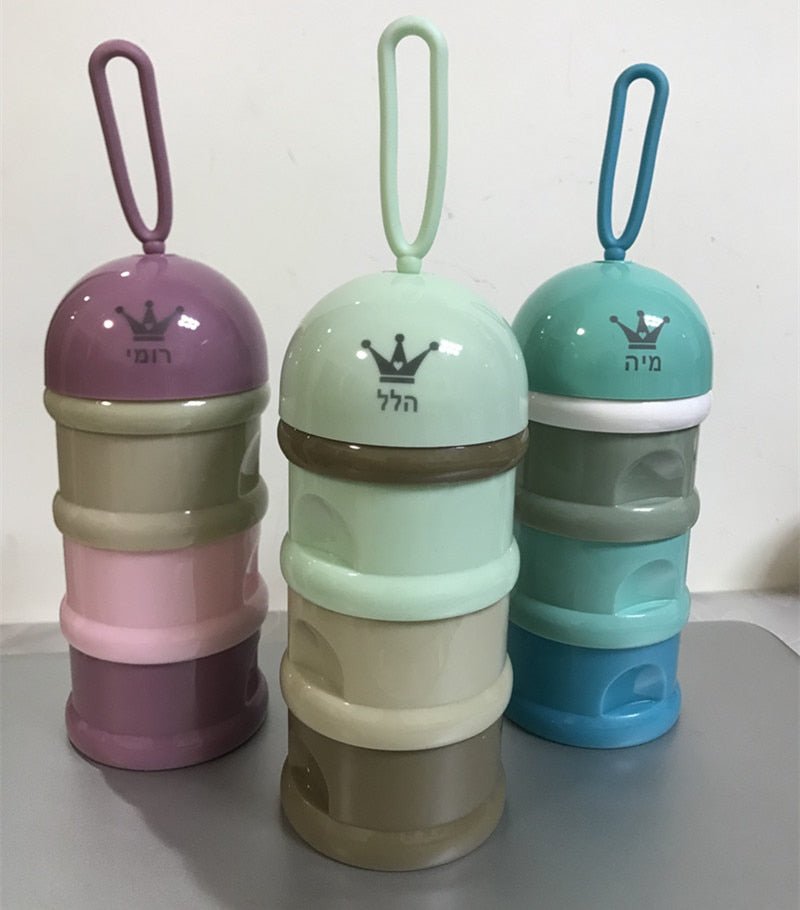 Personalized name 3 layer Portable Baby Food Storage - Whizmeal : To inspire a healthy you - rethinking lifestyle with the world of food