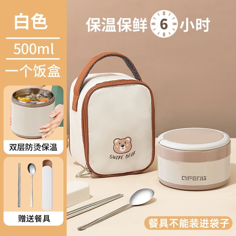 Portable Stainless Steel Lunch Box with Thermos Bag - Whizmeal : To inspire a healthy you - rethinking lifestyle with the world of food