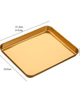 Stainless Steel Rectangular Food Tray (1PC) suitable for Fruit, Barbecue Dish, Tableware Kitchen Accessories - Whizmeal : Together we shape a healthier generation