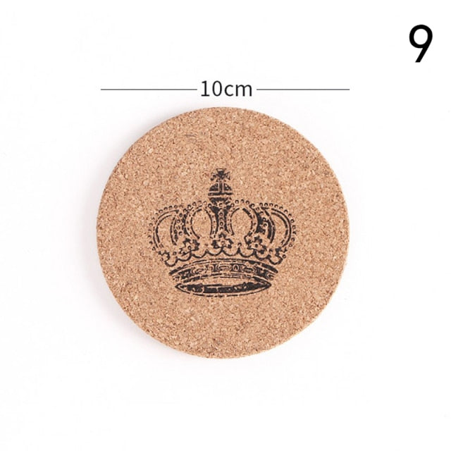 Cork Drink Coasters Tea Coffee Absorbent Round Cup Mat Table Decor Home Non-slip - Whizmeal : Together we shape a healthier generation
