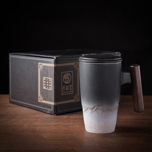 Creative Retro Mug Ceramic Large Tea Cup Coffee Handmade Pottery Mug Cups and Mugs Business Gift Set Bol Traditionnel Chinois - Whizmeal : Together we shape a healthier generation
