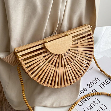 с доставкой Designer 2021 summer Luxury handbag for women shoulder bag semicircle bamboo woven beach bag Mobile Phone Wallet - Whizmeal : Together we shape a healthier generation