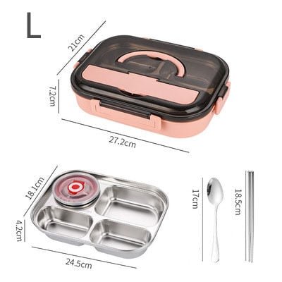japanese snack box Double Stainless Steel lunch box for kids insulated –  pocoro