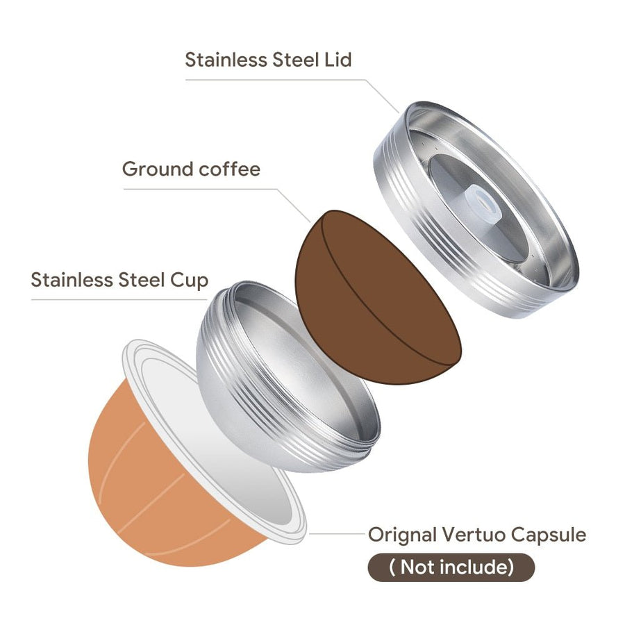 Reusable Stainless Steel Capsule - For use only with Nespresso - Whizmeal : To inspire a healthy you - rethinking lifestyle with the world of food