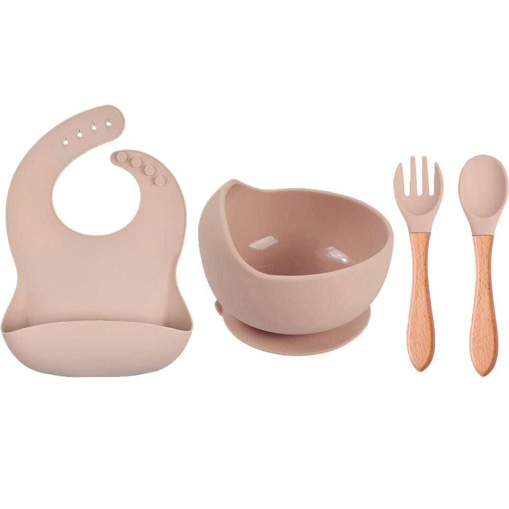 Silicone Baby Feeding Set 4/5 Pack | Baby Led Weaning Supplies with Bibs, Suction Bowl, Spoons, Forks, Sippy Cup with Straw and Lid - Whizmeal : Inspire a healthy you