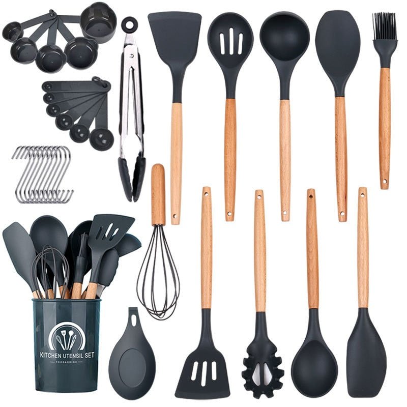 Silicone Cooking Cutlery Set of 34 Pieces - Whizmeal : To inspire a healthy you - rethinking lifestyle with the world of food