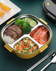 Stainless steel three grid lunch box - Whizmeal : To inspire a healthy you - rethinking lifestyle with the world of food
