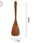 Thailand Teak Natural Wood Tableware Spoon - Whizmeal : To inspire a healthy you - rethinking lifestyle with the world of food